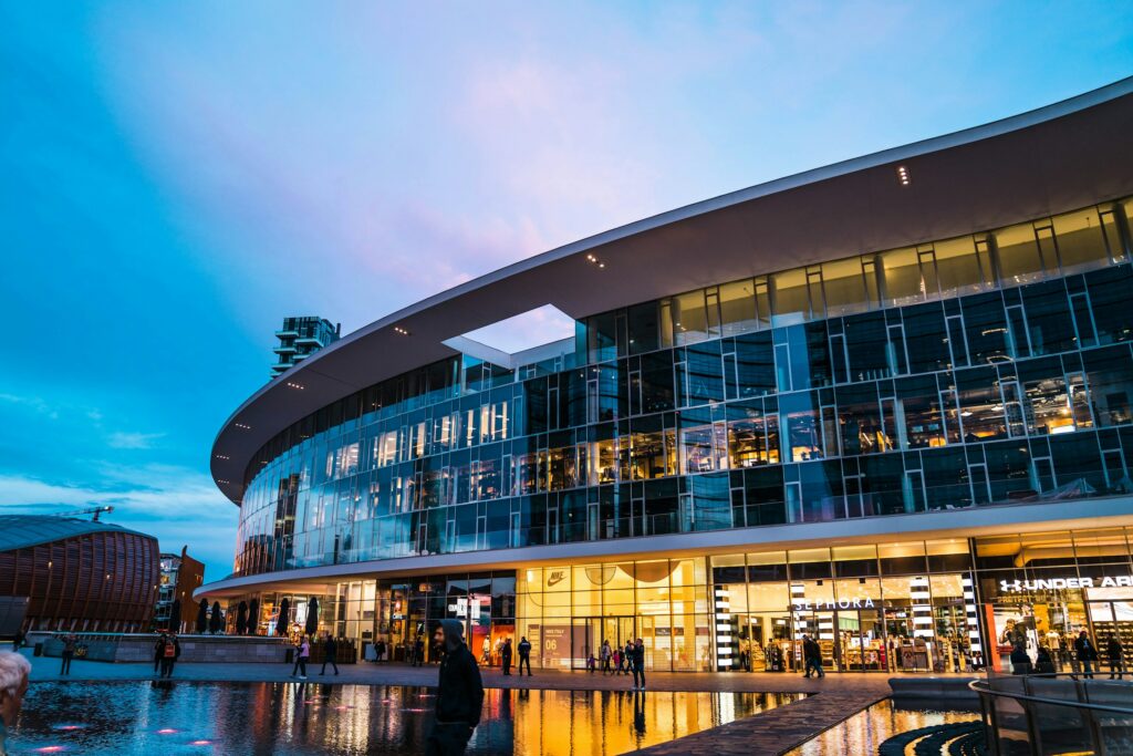 Photo d'un centre commercial